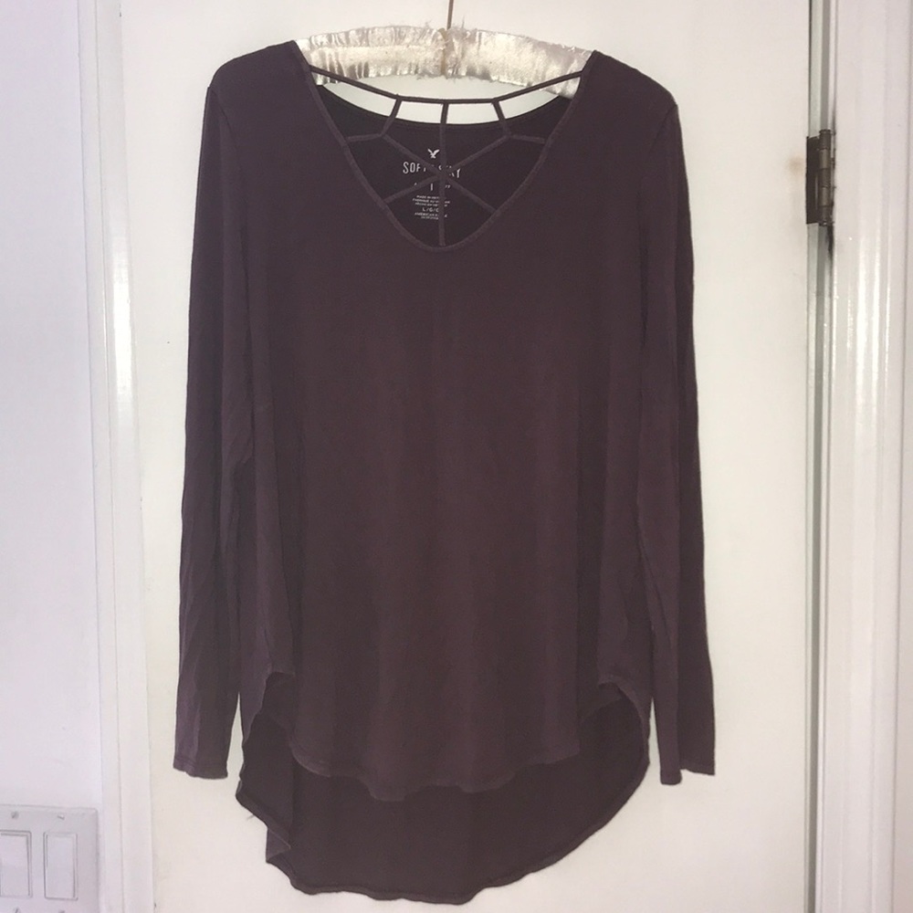 Long sleeve purple top